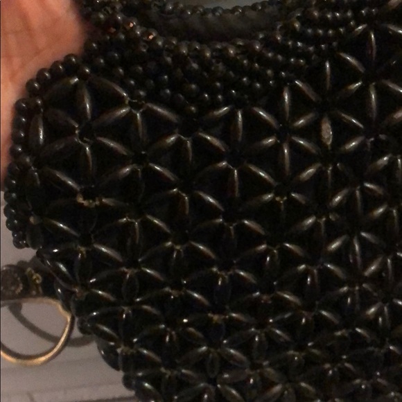 🌚 VNTG/ Wooden Bead Bag 🌚 - Picture 2 of 5